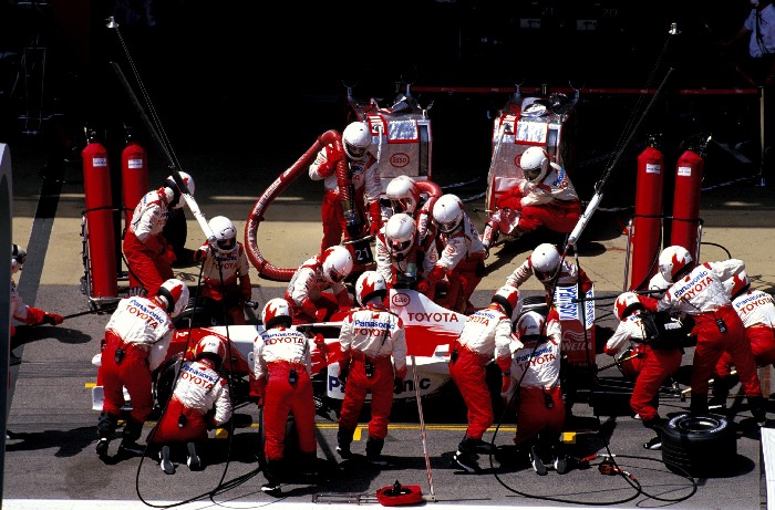 Italijos GP: Sustojimai boksuose