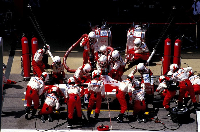 Vokietijos GP: Sustojimai boksuose