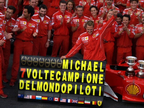 Sveikinimai M.Schumacheriui