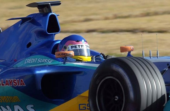 J.Villeneuve’o stilius nedera „Sauber“
