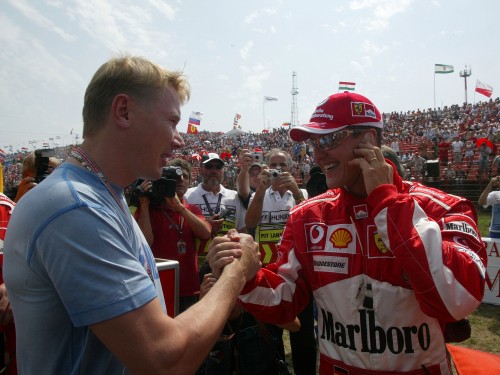 M.Hakkinenas aukština M.Schumacherį