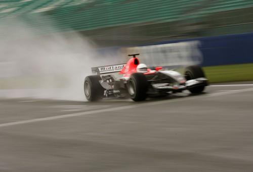 M.Biaggi išbandė „Midland F1“ bolidą
