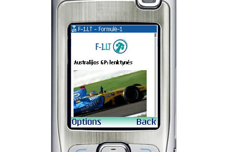 SMS paslaugos mobiliojo interneto portalo vartotojams