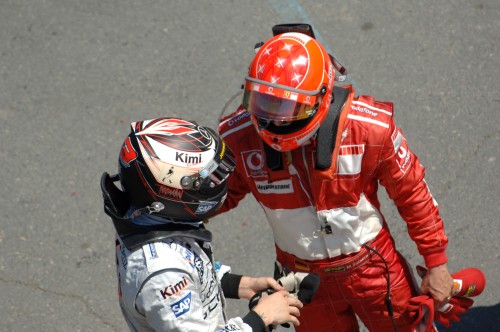M.Schumacheris ir K.Raikkonenas - lygiaverčiai komandos draugai?