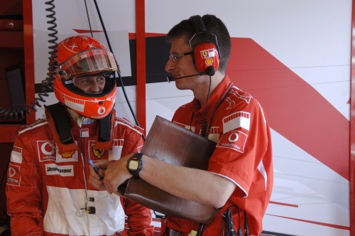 M. Schumacheris ruošiasi važinėdamas kartais