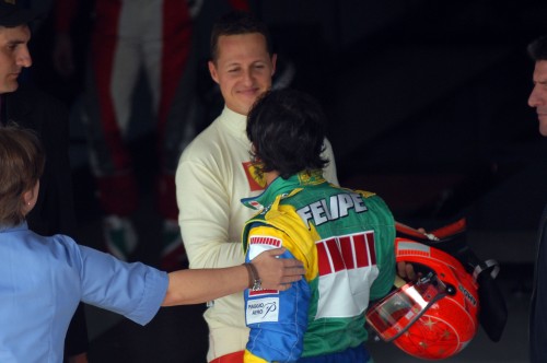 M.Schumacheris tikisi F.Massa pergalės