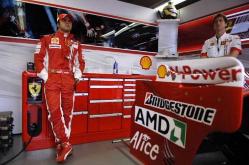 F. Massa tikisi „Ferrari“ pažangos