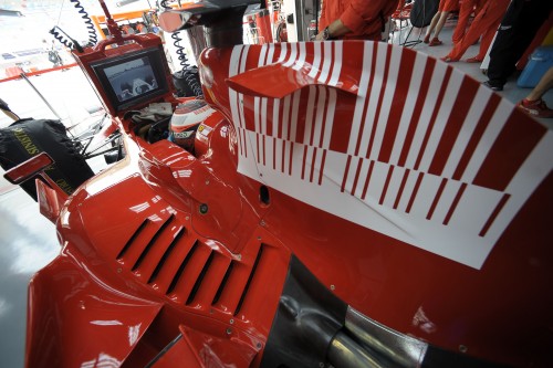 Barselonoje – „Ferrari“ bolido naujovė