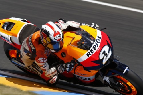 MotoGP: Le Mane pirmas startuos D. Pedrosa