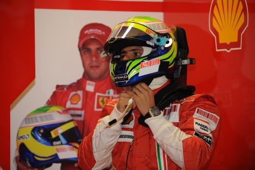 F. Massa šlapioje trasoje jausis geriau