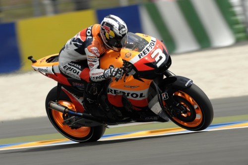 MotoGP: Le Mane pirmas startuos D. Pedrosa