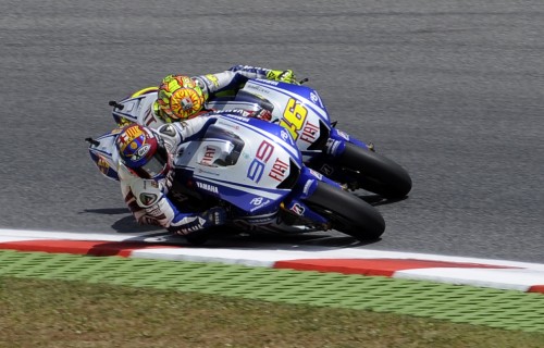 MotoGP: V. Rossi pergalę išplėšė 0,095 sek.