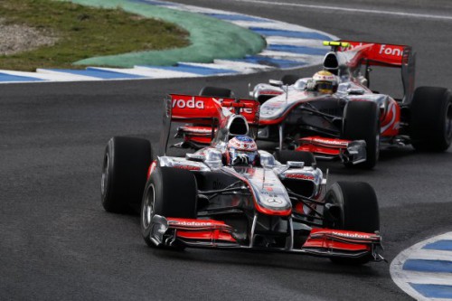 J. Buttonas patenkintas „McLaren“ bolidu