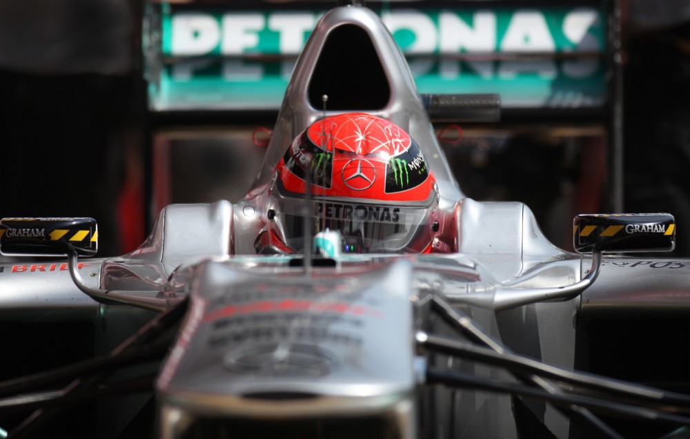 M. Schumacheris liko nepatenkintas bolido balansu