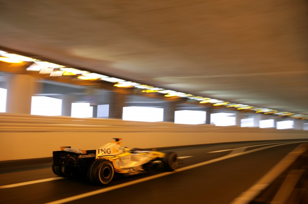 Monako tunelyje – DRS draudimas