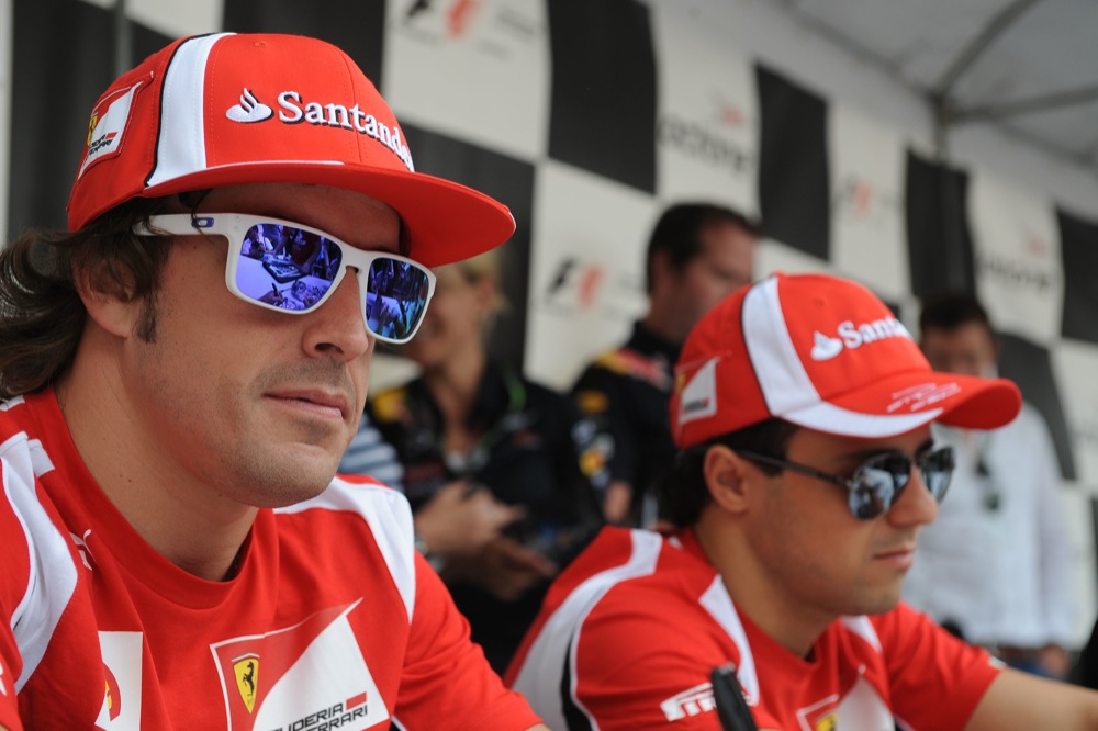 F. Alonso nustebino „Ferrari“ greitis