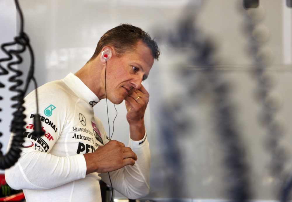 M. Schumacheriui kvalifikacija baigėsi vos prasidėjusi