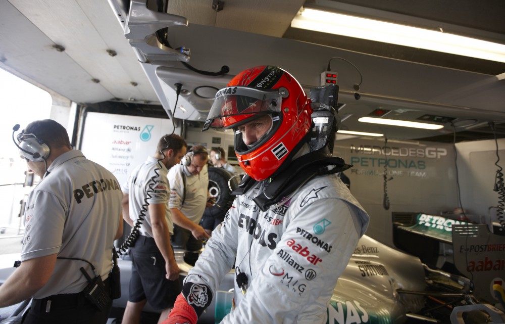 M. Schumacheris kvalifikacijoje prarado trauką