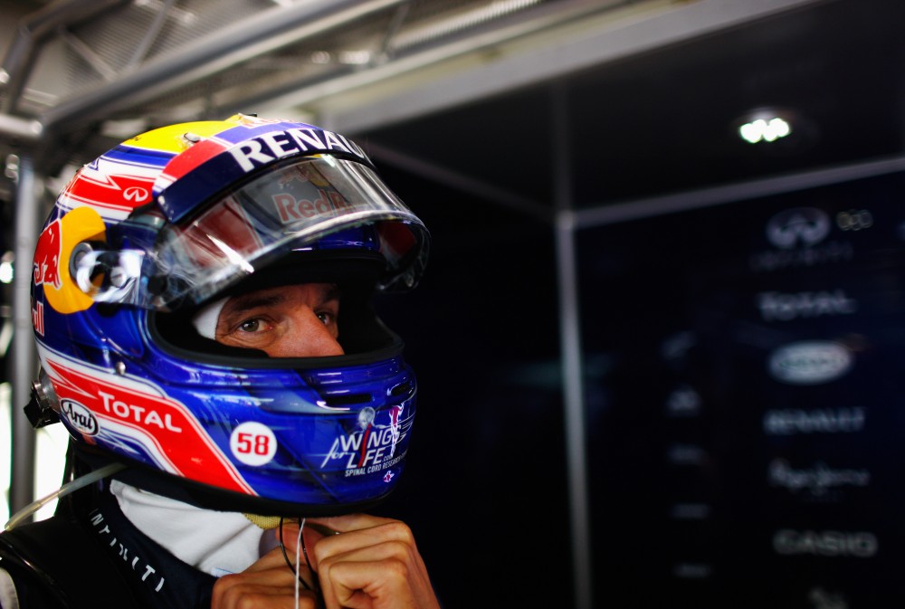 „Red Bull“ pirmas išmėgins M. Webberis