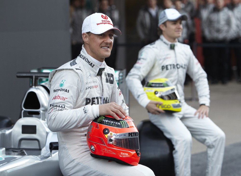 N. Rosbergas mano: M. Schumacheris liks F-1