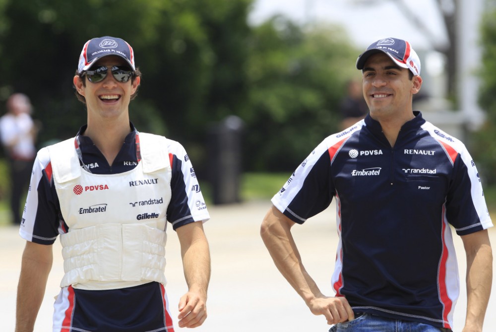 P. Maldonado džiaugiasi bolido greičiu treniruotėse