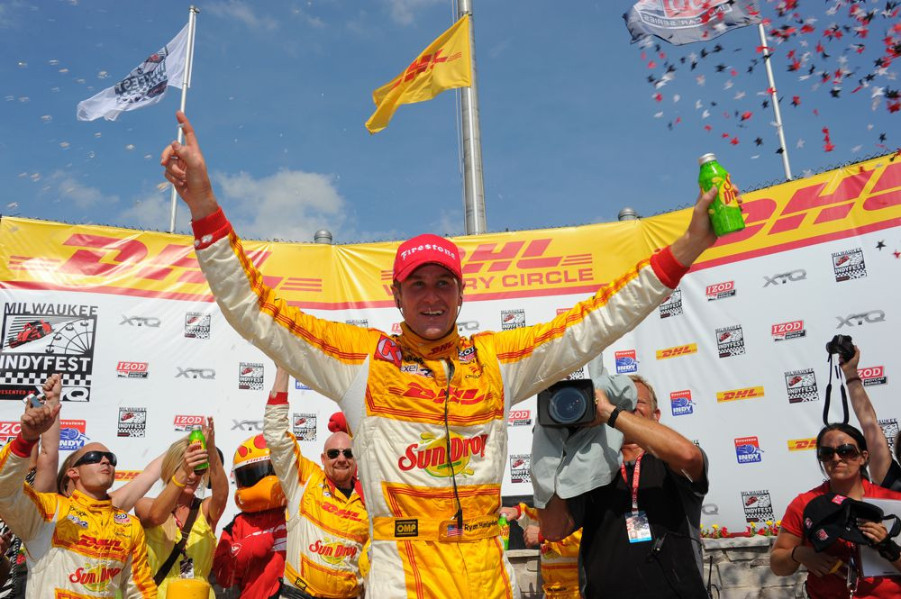 IndyCar. Milvokyje - R. Hunterio-Reay‘aus triumfas