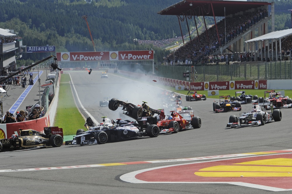 Rinkimai 2012. Metų avarija – Belgijos GP startas