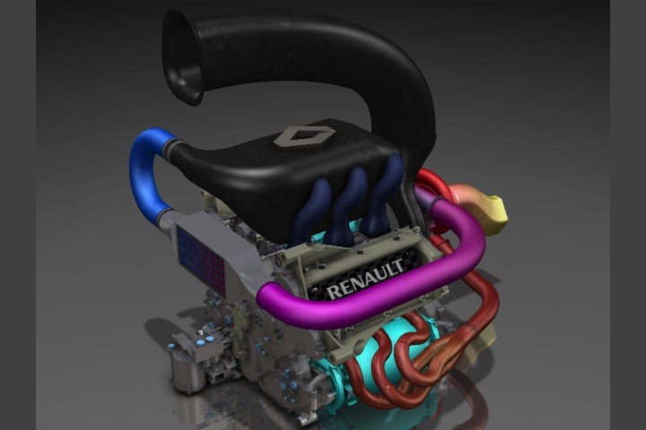 „Renault“ atskleidė naująjį V6 F-1 variklį