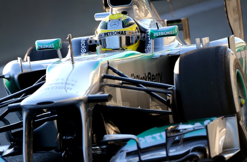 N. Rosbergas nustelbė visus pirmąją bandymų Barselonoje dieną