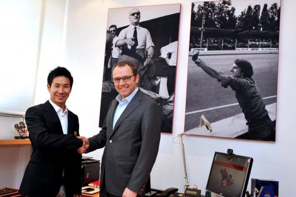 K. Kobayashi lenktyniaus WEC, atstovaus „Ferrari“