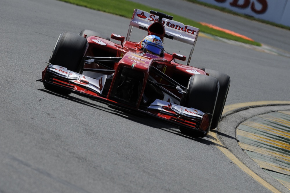 F. Alonso patenkintas: „Ferrari“ puikiai važiavo bet kokioms sąlygomis