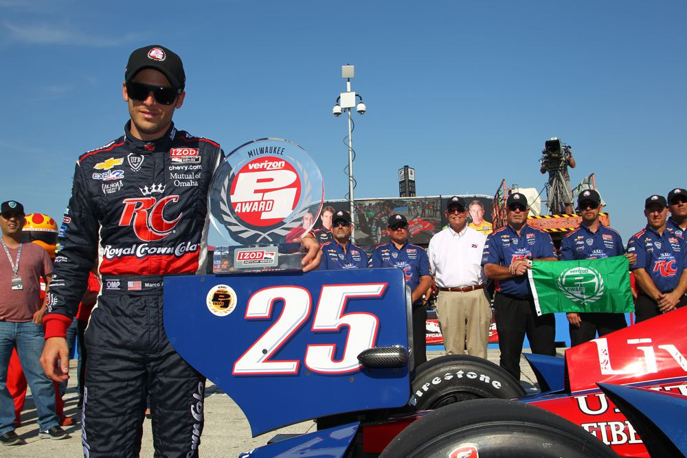 IndyCar. Milvokyje „pole“ iškovojo M. Andretti