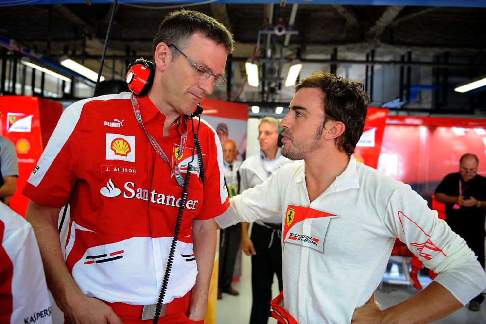 „Ferrari“ technikos direktorius J. Allisonas: komanda mane visokeriopai palaiko