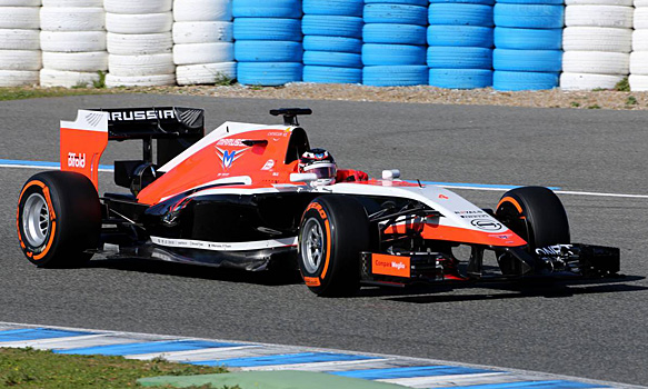 Jereze pradėtas bandyti „Marussia MR03“