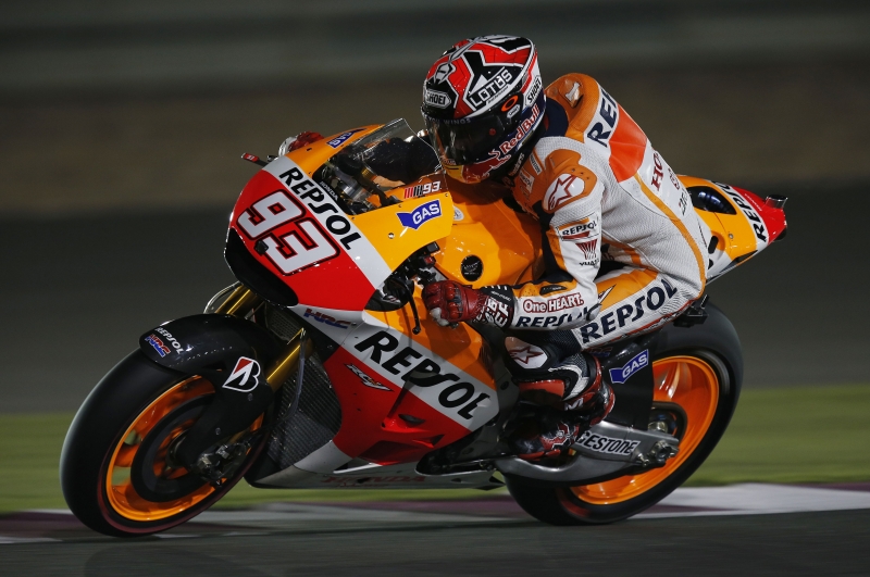 MotoGP. Katare vykusioje kvalifikacijoje triumfavo M. Marquezas