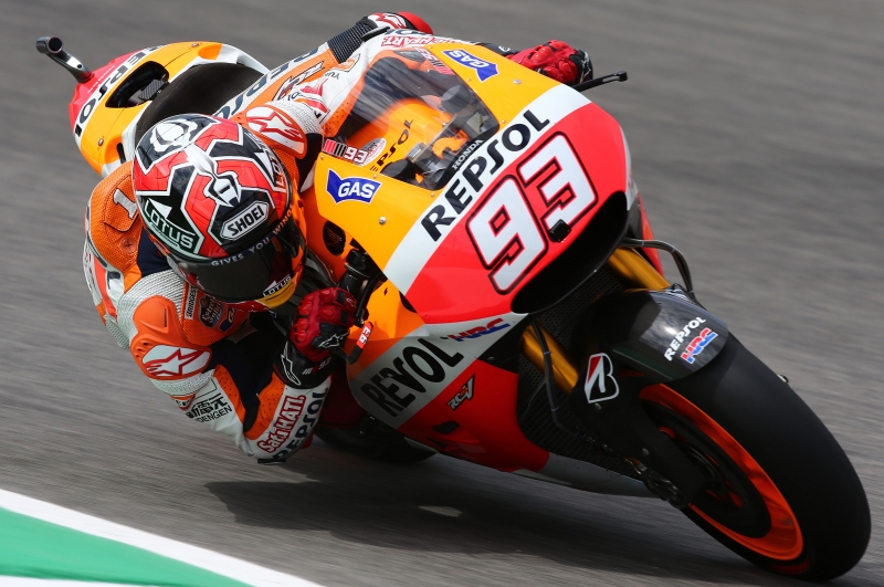 MotoGP. M. Marquezas Italijoje iškovojo šeštąją „pole“