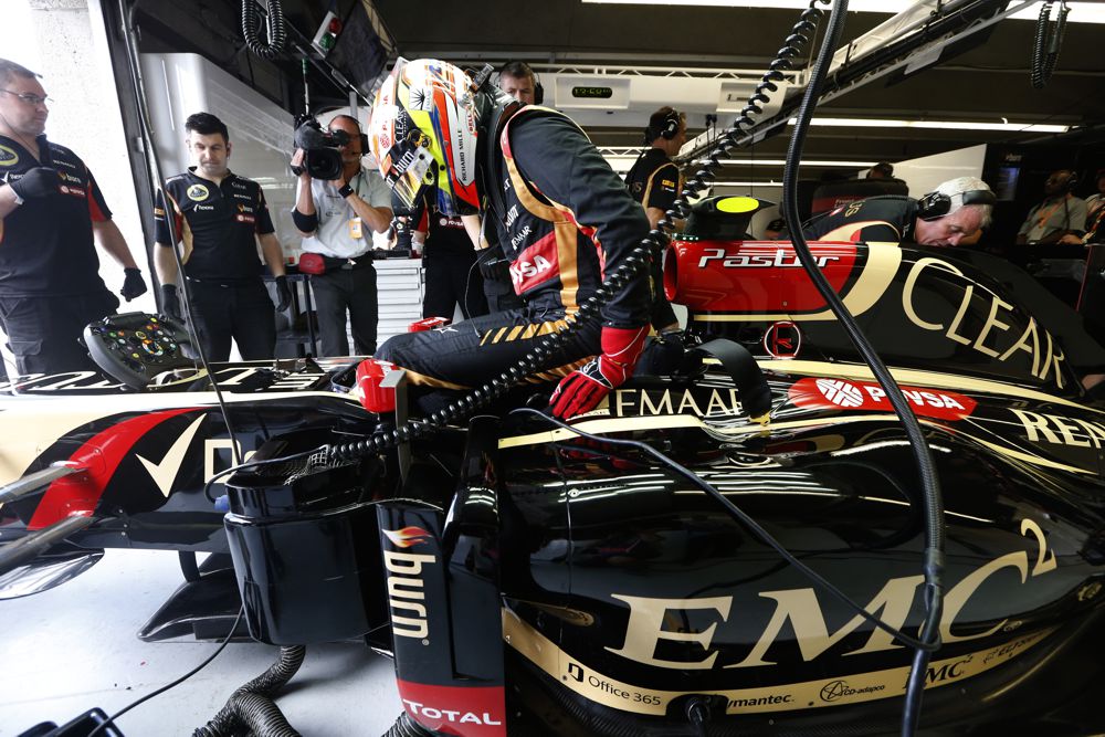 Bolido reguliavimo gidas Spa trasoje su „Lotus F1“ komanda