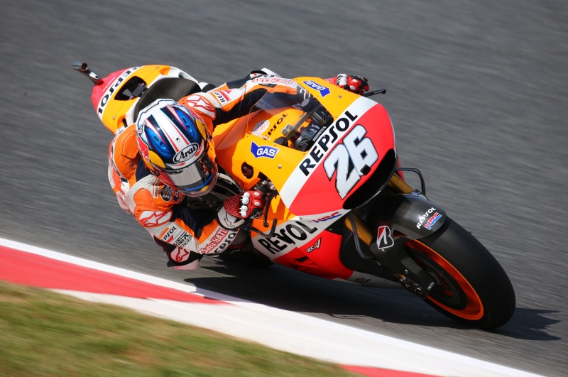 MotoGP. Ispanijoje M. Marquezas krito nuo motociklo, D. Pedrosa iškovojo „pole“