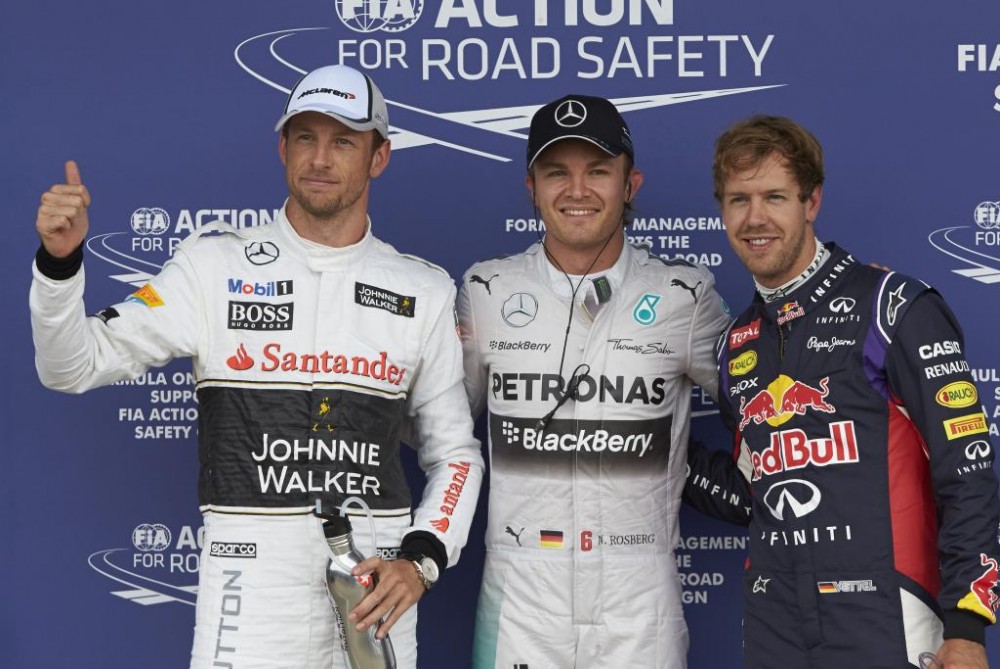 Silverstoune - N. Rosbergas iškovojo „pole“, „Ferrari“ patyrė fiasko