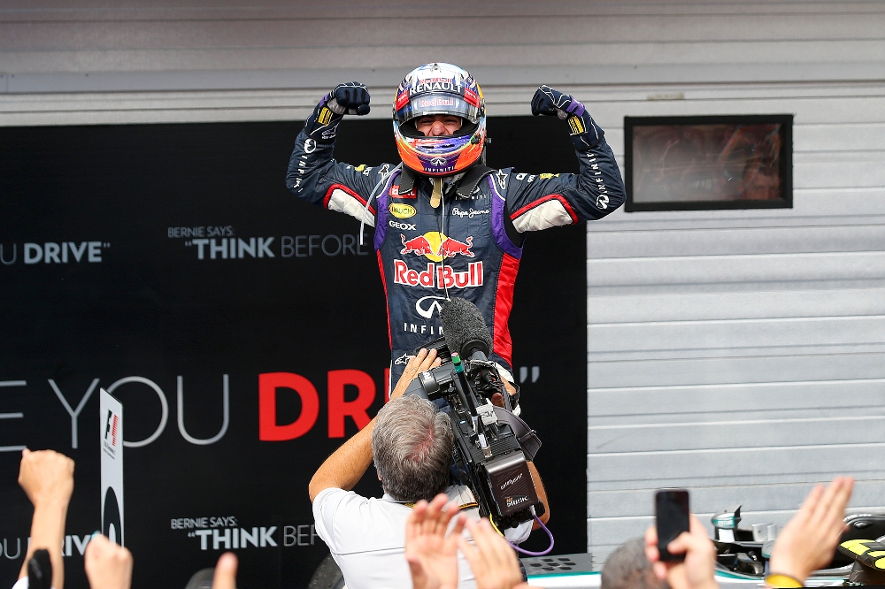 D. Ricciardo iškovojo pergalę Belgijoje