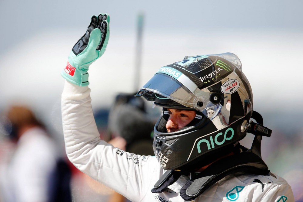 JAV GP kvalifikacijoje nugalėjo N. Rosbergas