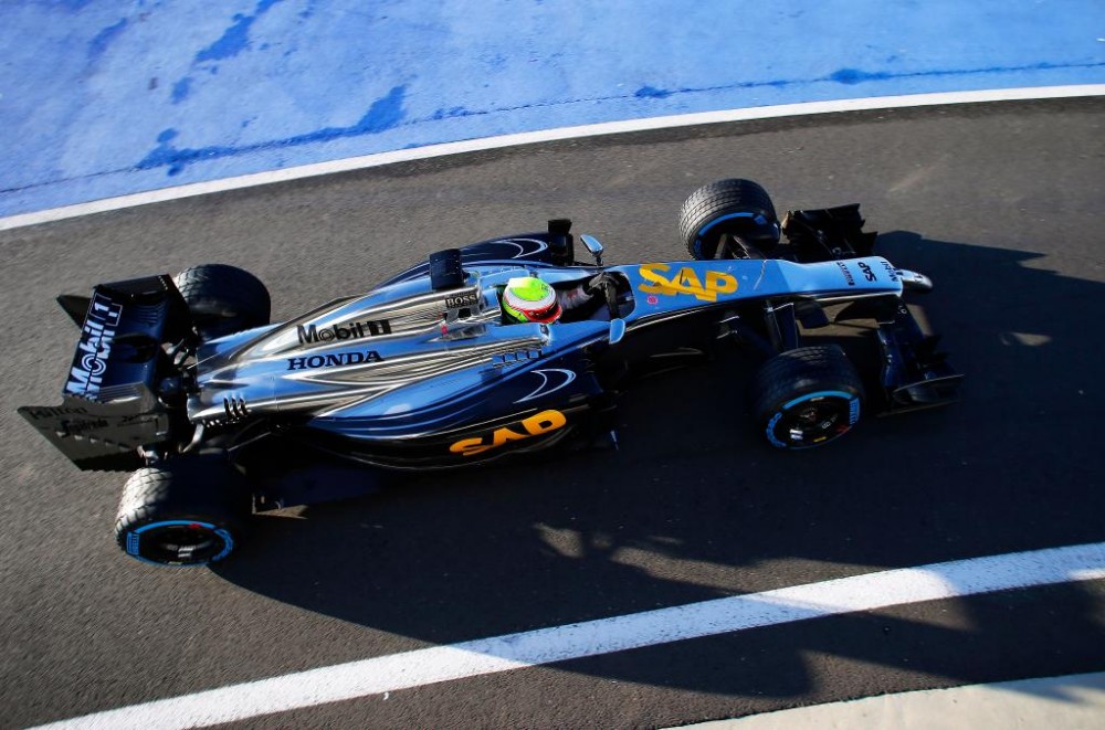 „McLaren“ išbandė bolidą su „Honda“ varikliu