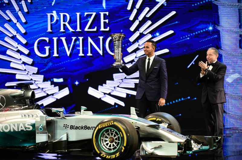 FIA apdovanojo L. Hamiltoną ir kitus prizininkus