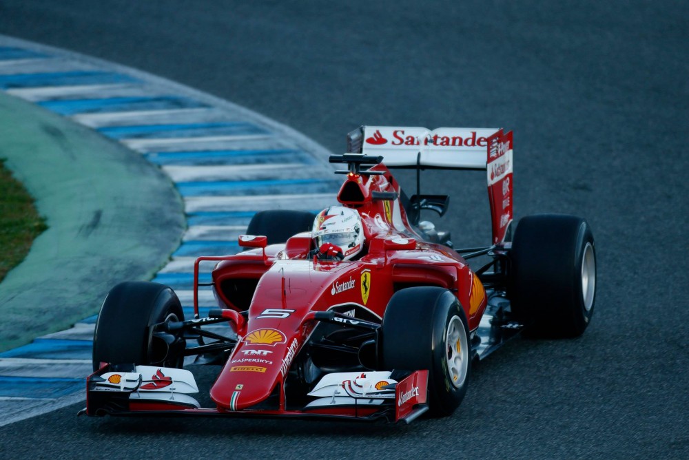 Antrąją bandymų dieną ir vėl greičiausias S. Vettelis