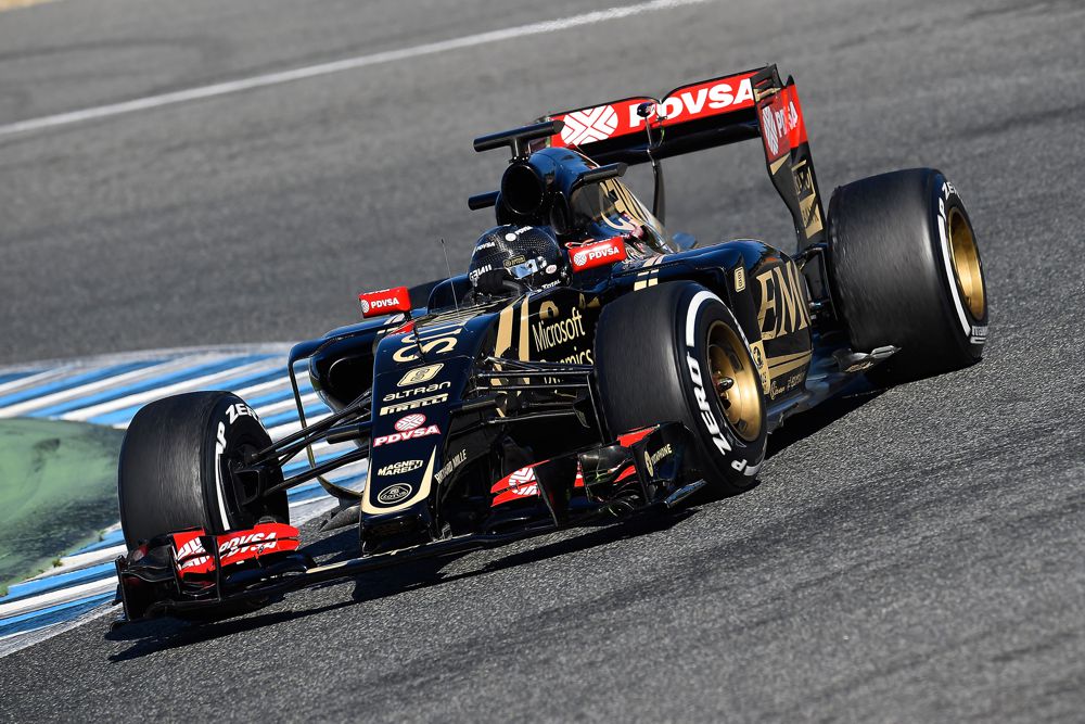 Paskutinę pirmųjų F-1 bandymų Barselonoje dieną greičiausias R. Grosjeanas