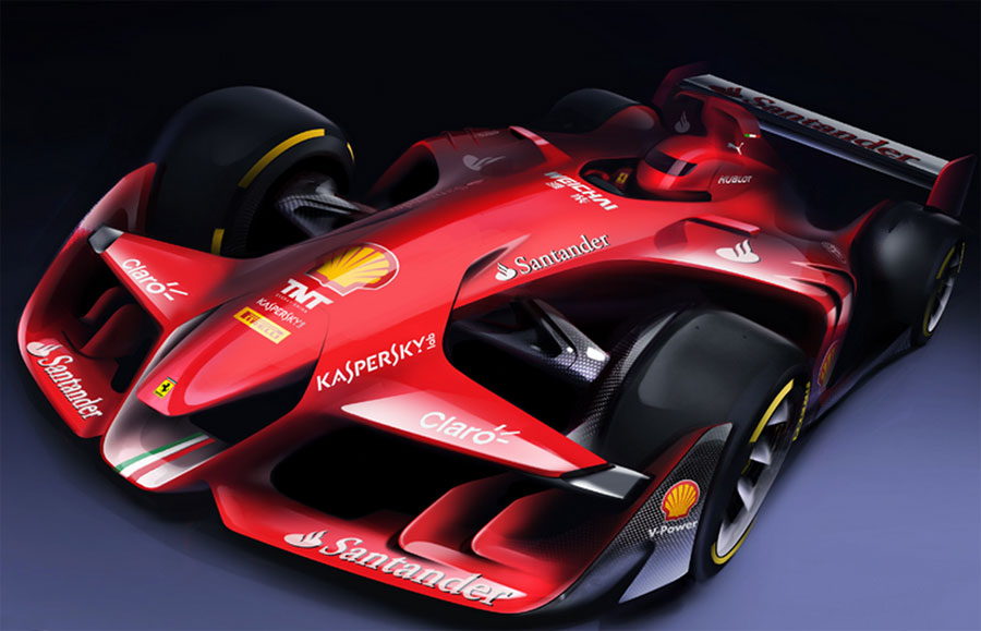 F-1 bolido koncepcija - „Ferrari“ provokacija