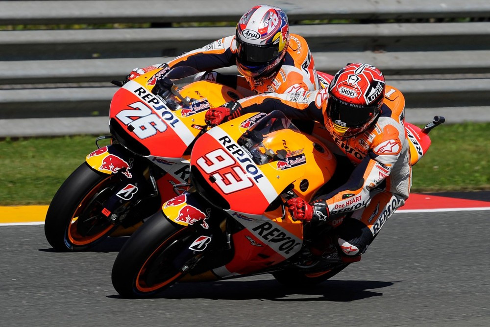 MotoGP. Vokietijoje - „Honda“ lenktynininkų triumfas