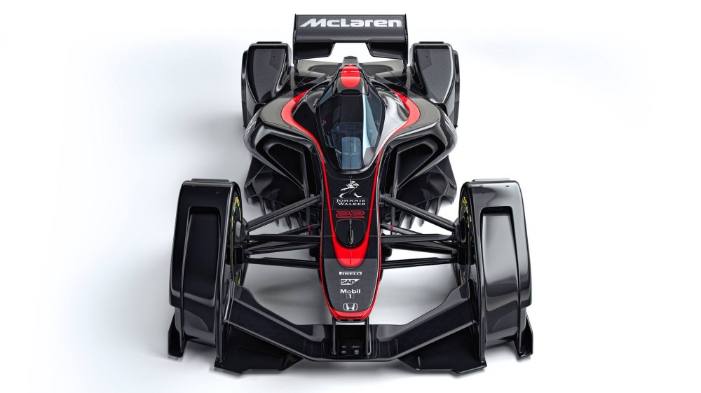“McLaren”pristatė kaip jie įsivaizduoja ateities F-1 bolidą 