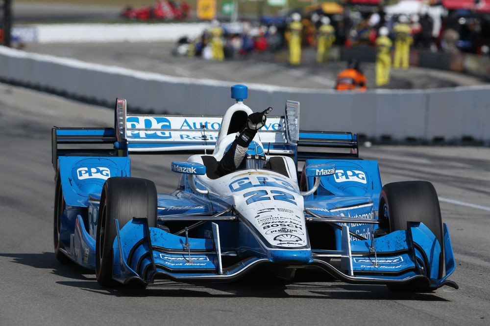 IndyCar. Lenktynės Mid-Ohajuje baigėsi S. Pagenaud pergalė