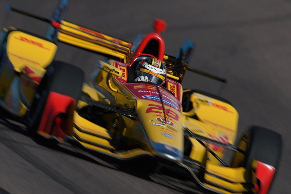 IndyCar. R. Hunteris-Reay‘us buvo greičiausias paskutinę bandymų dieną